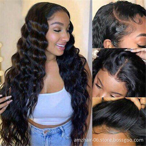 Mink Loose Deep Wave Brazilian Virgin Human Cuticle Aligned Hair 4x4 5x5 Lace Closure Wig Full Hd Lace Front Wig For Black Women